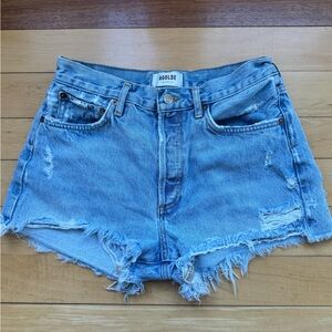 Agolde Parker Button Fly 100% Cotton Jean Shorts